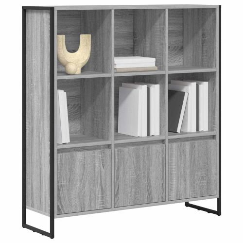 Шкаф за книги 2 pcs Сив Сонома 99,5 x 30 x 108 см