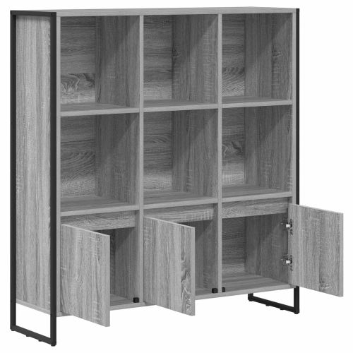 Шкаф за книги 2 pcs Сив Сонома 99,5 x 30 x 108 см