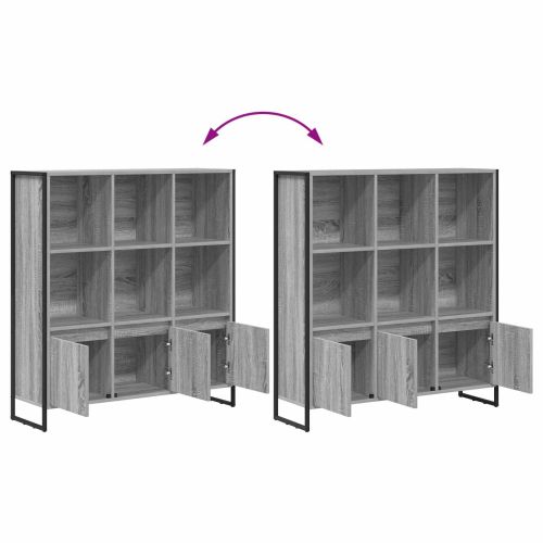 Шкаф за книги 2 pcs Сив Сонома 99,5 x 30 x 108 см