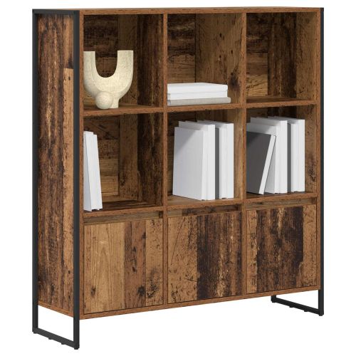 Шкаф за книги 2 pcs Старо дърво 99,5 x 30 x 108 см