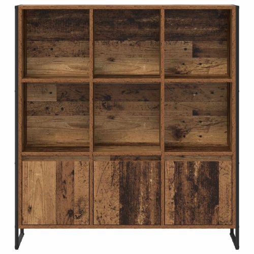 Шкаф за книги 2 pcs Старо дърво 99,5 x 30 x 108 см