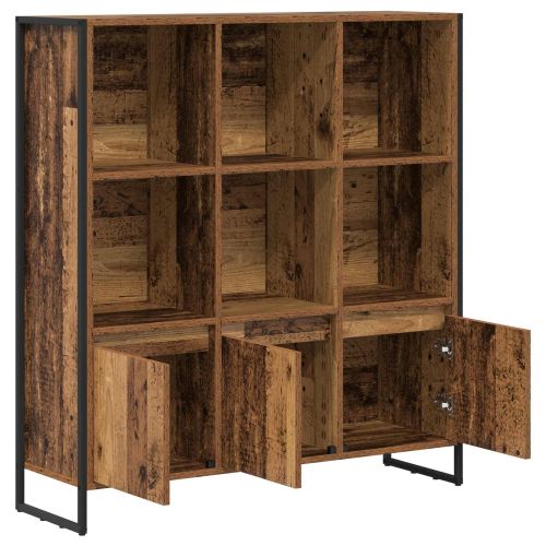 Шкаф за книги 2 pcs Старо дърво 99,5 x 30 x 108 см