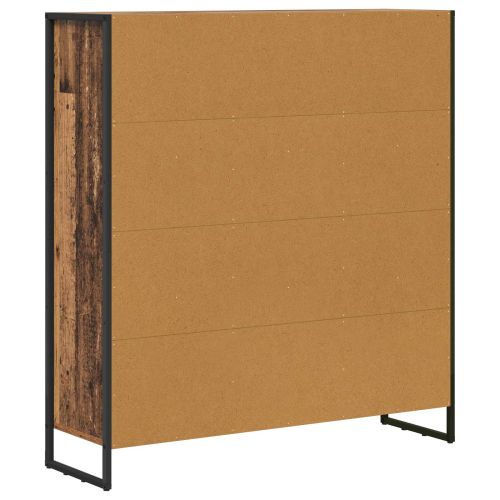 Шкаф за книги 2 pcs Старо дърво 99,5 x 30 x 108 см