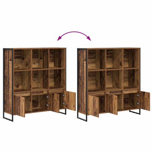 Шкаф за книги 2 pcs Старо дърво 99,5 x 30 x 108 см