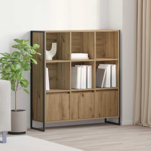 Шкаф за книги 2 pcs Дъб Артизан 99,5 x 30 x 108 см