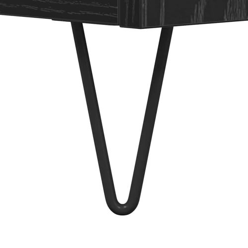 Висок шкаф Черния дъб 69,5 x 34 x 180 см Инженерно дърво