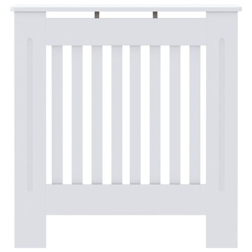 Калъф за радиатор 2 pcs Бяло 78 x 19 x 81,5 см Инженерно дърво