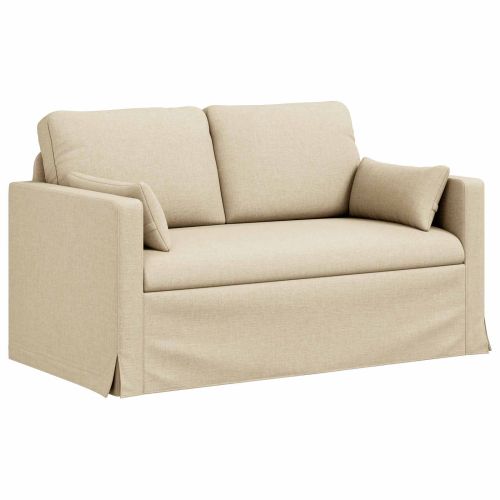 Комплект дивани 2 pcs Крем 139 x 78 x 80 см текстил