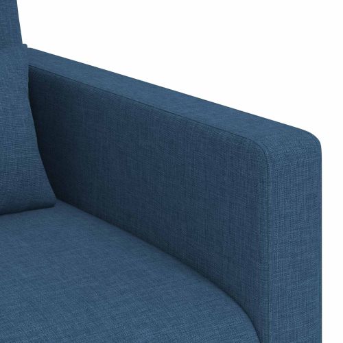 Комплект дивани 2 pcs Синьо 139 x 78 x 80 см текстил