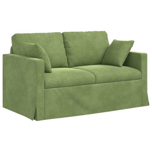 Комплект дивани 2 pcs Светло зелено 138 x 78 x 80 см Кадифе
