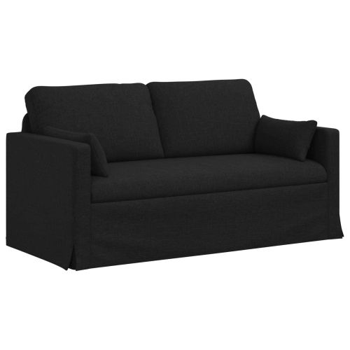 Комплект дивани 2 pcs Черно 158 x 78 x 80 см текстил