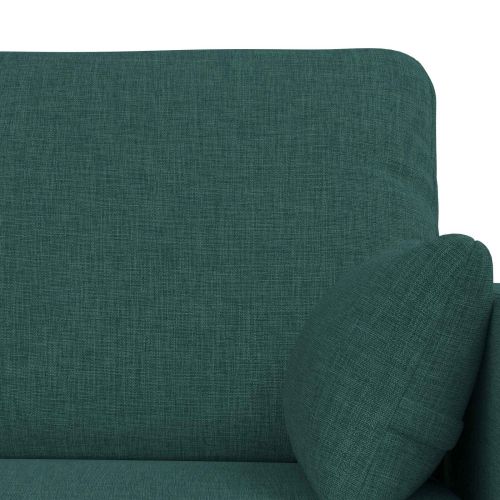 Комплект дивани 2 pcs Тъмен зелен 158 x 78 x 80 см текстил