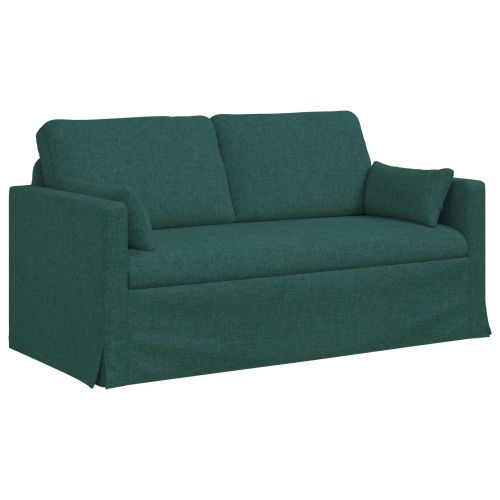 Комплект дивани 2 pcs Тъмен зелен 158 x 78 x 80 см текстил