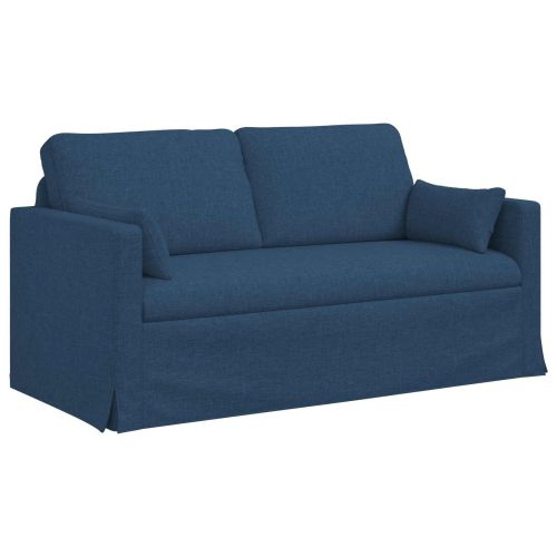 Комплект дивани 2 pcs Синьо 158 x 78 x 80 см текстил