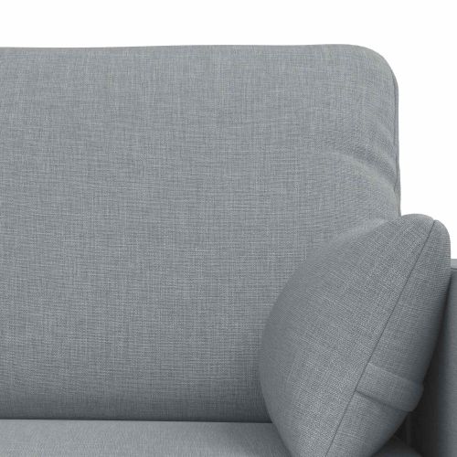 Комплект дивани 2 pcs Светлосиво 198 x 78 x 80 см текстил