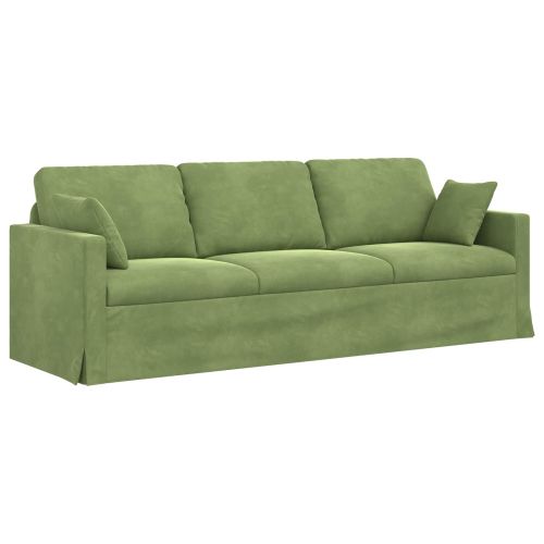 Комплект дивани 2 pcs Светло зелено 228 x 78 x 80 см Кадифе