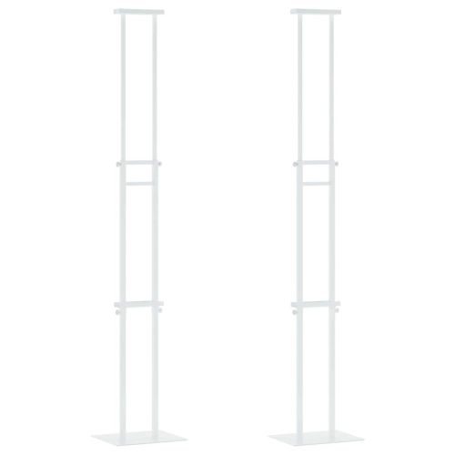Стендове за търговски прояви 2 pcs Бяло 30 x 23,5 x 210 см