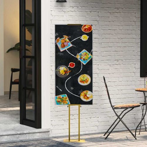 Стендове за търговски прояви 2 pcs Златист 30 x 23,5 x 210 см