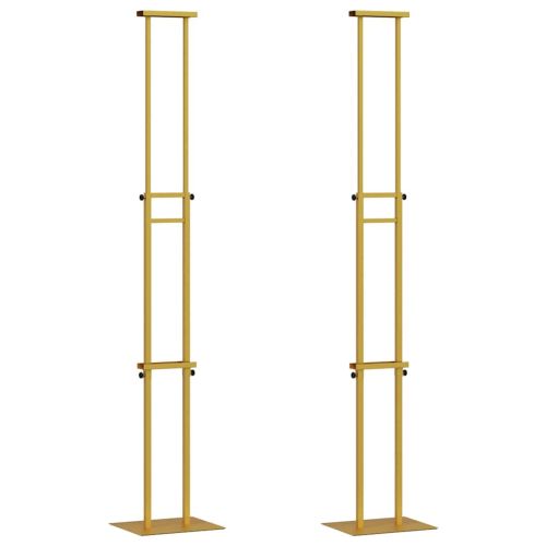 Стендове за търговски прояви 2 pcs Златист 30 x 23,5 x 210 см