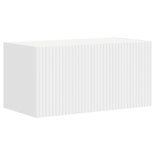 Комплект ТВ шкаф 6 pcs Бяло Инженерно дърво