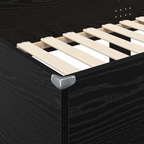 Двуетажно легло за деца Черния дъб 90 x 200 cm Инженерно дърво