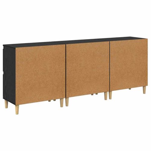 Скейдбордове 3 pcs Черния дъб 60 x 35 x 70 cm Инженерно дърво