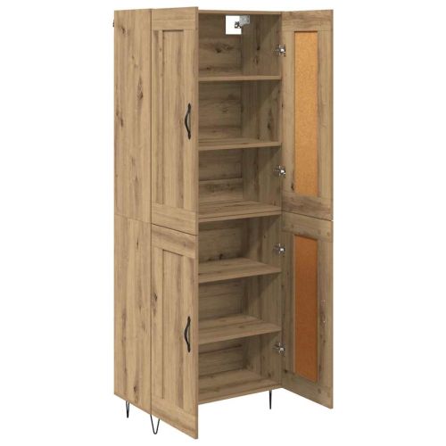Висок шкаф Дъб 69,5 x 34 x 180 см Инженерно дърво