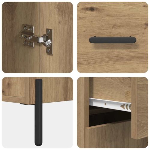 Висок шкаф с чекмедже Дъб 69,5 x 34 x 180 см Инженерно дърво