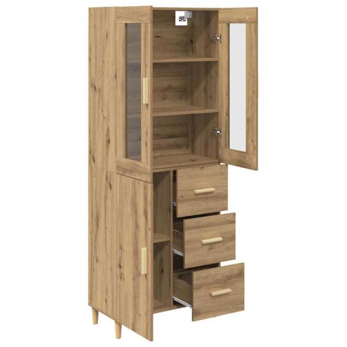 Висок шкаф Дъб 34,5 x 34 x 180 см Инженерна дървесина