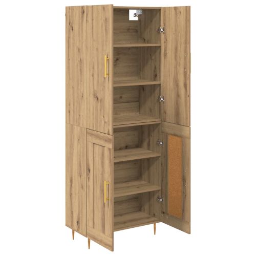 Висок шкаф Дъб 69,5 x 34 x 180 см Инженерно дърво