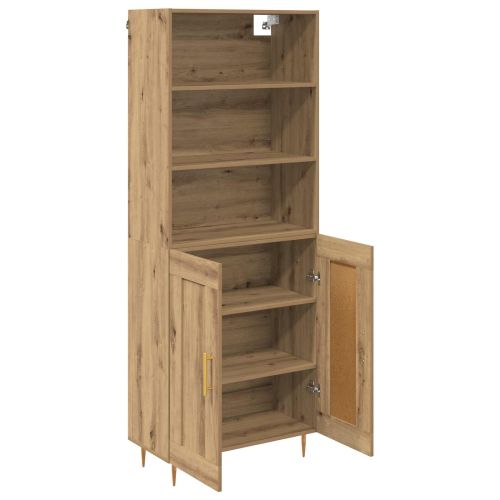 Висок шкаф Дъб 69,5 x 34 x 180 см Инженерно дърво