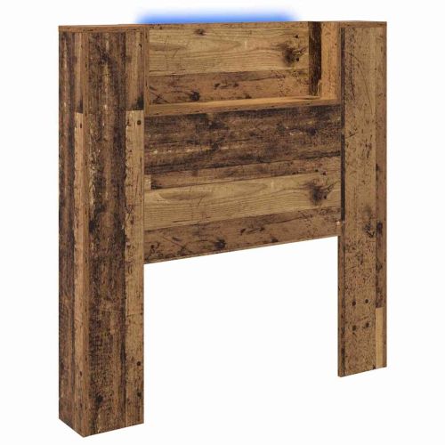 Облегалка за глава с рафт Старо дърво 100 x 15 x 103,5 см