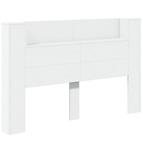 Облегалка за глава Бяло 160 x 16,5 x 103,5 cm Инженерно дърво