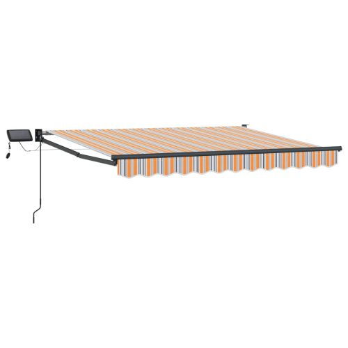 Ръчен изтеглящ сенник с LED светлини 3 x 2,5 m