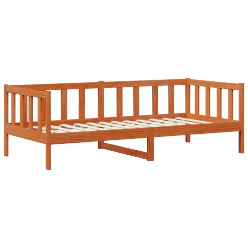 Дневно легло с таблото Восъчен кафяв и бял 90 x 200 cm