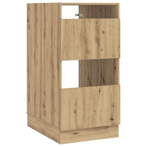 Мивка за пране с врата Дъб 50 x 68 x 102 см Инженерно дърво