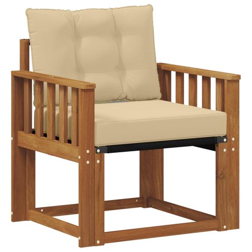 Външен диван Солидно акациево дърво Натурално