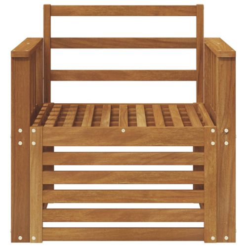 Външен диван Солидно акациево дърво Натурално