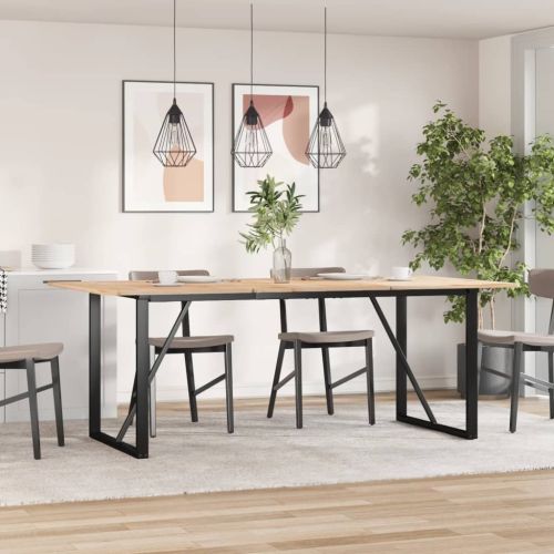 Крака за трапезна маса, O-рамка, 180x80x73 см, стомана