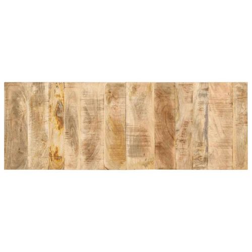 Табла за глава 140 cm Масивна груба дървесина Манго