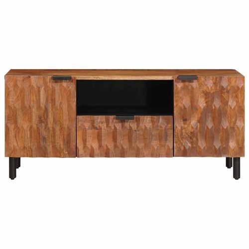 ТВ шкаф с чекмедже Финал на кафяво акацие 105 x 33 x 46 см