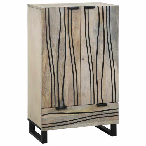 Шкафове и стелажи за съхранение на медии Бял и черен