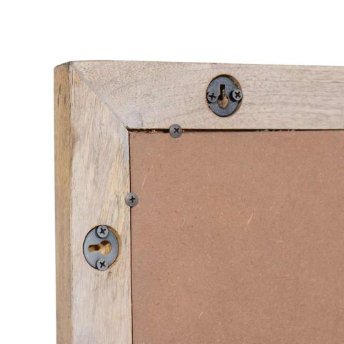 стеннo огледало Правоъгълна Избелено бяло 70 x 50 cm