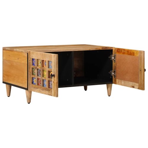 Масичка за кафе Естествен 80 x 50 x 40 cm Солидно мангово дърво