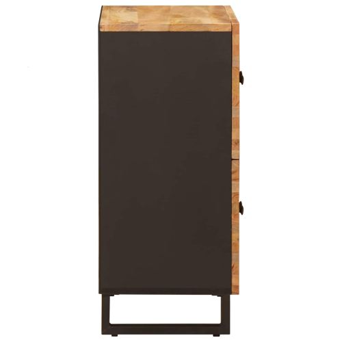 Страничен шкаф Кафяво 60 x 33 x 75 cm Солидно мангово дърво