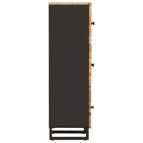 Съхранителен висок шкаф с рафт с врата Кафяво 40 x 33 x 110 см