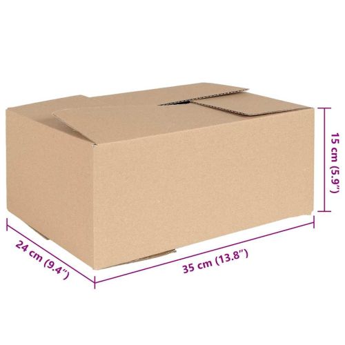 Сгъваема кутия 50 pcs Естествен 35 x 24 x 15 см Картон