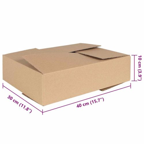 Сгъваема кутия 50 бр. Естествен 40 x 30 x 10 см Картон
