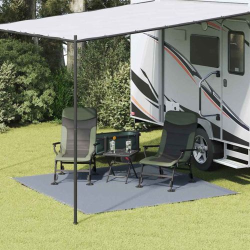 Килим за палатка Синьо и сиво 250 x 250 cm Полиетилен