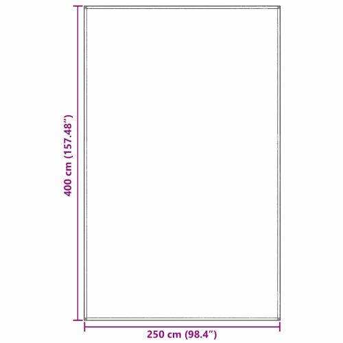 Килим за палатка Светлосиво 400 x 250 cm Полиетилен